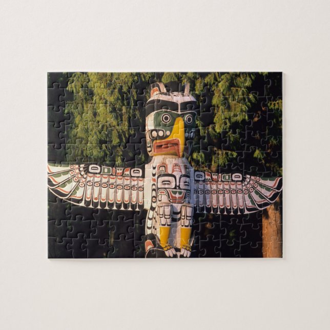 A totem pole In Vancouver, Canada. Jigsaw Puzzle (Horizontal)