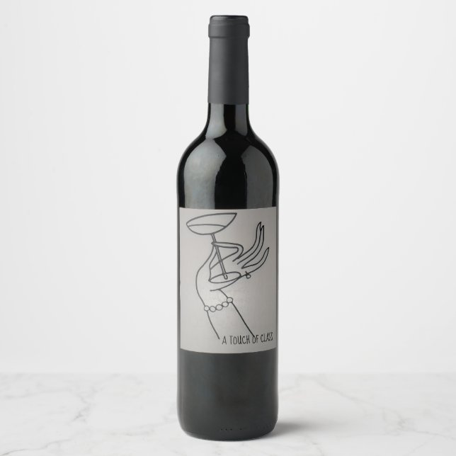 A TOUCH OF CLASS WINE LABEL (Front)
