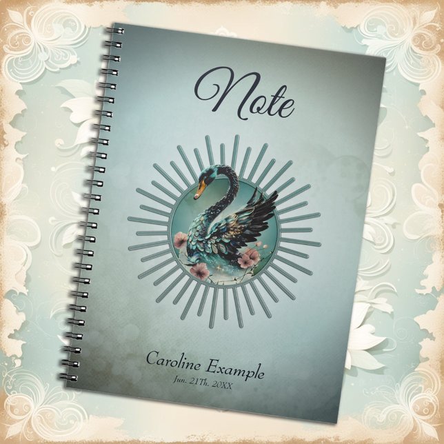 A touch of fantasy and elegance, the swan of dream notebook (Creator Uploaded)