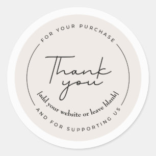 A Touch of Gratitude in Lavender Classic Round Sticker