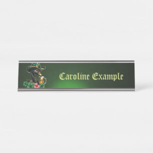 A touch of Ireland:  Desk Name Plate