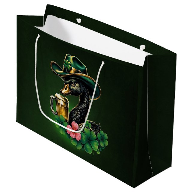A touch of Ireland Large Gift Bag (Front Angled)