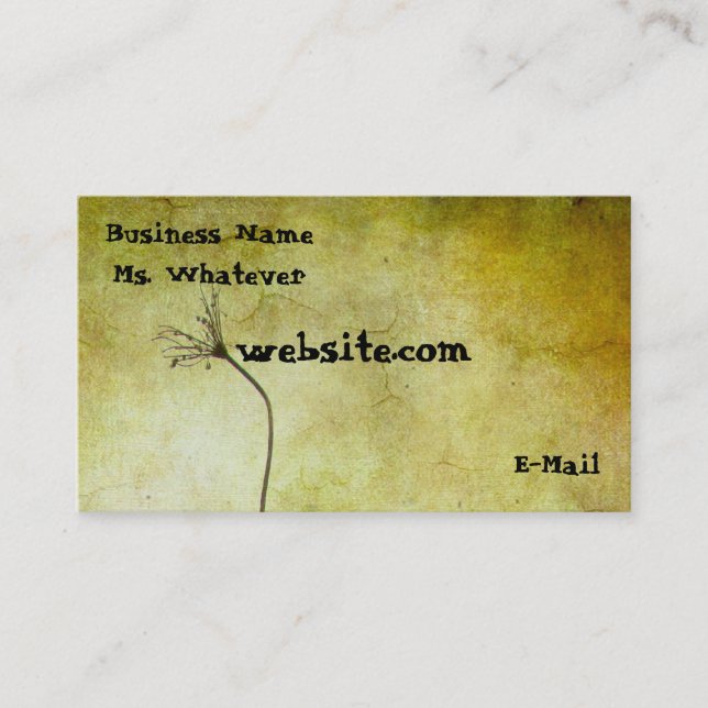 A Touch Of Nature Business Card (Front)