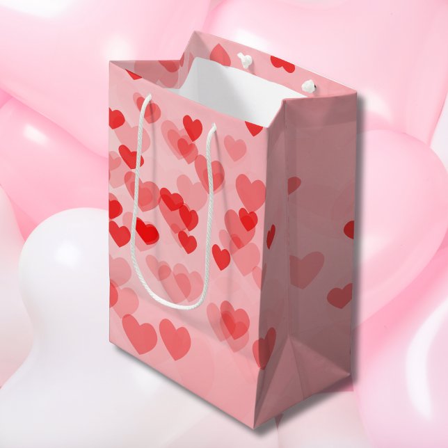 A Touch of Petite Hearts Valentine's Medium Gift Bag (Creator Uploaded)