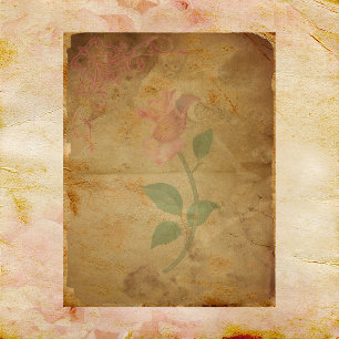 A Touch of Pink Floral Scrapbook Paper