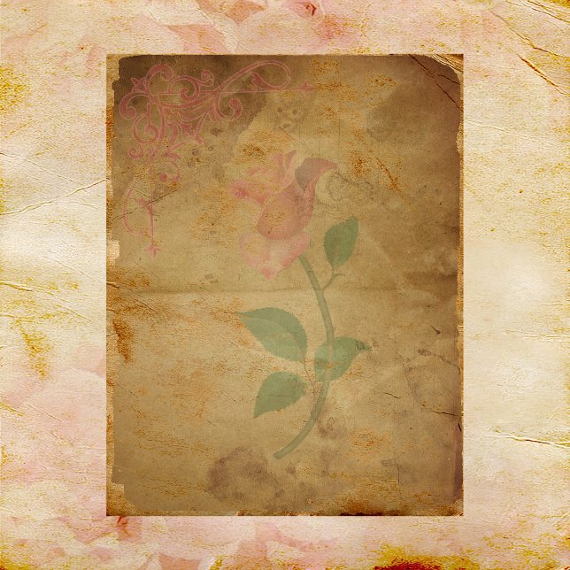 A Touch of Pink Floral Scrapbook Paper (Creator Uploaded)