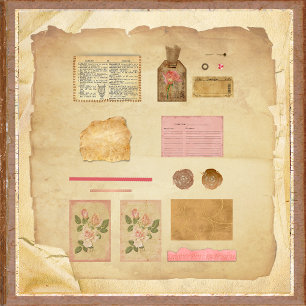 A Touch of Pink Junk Journal Embellishments
