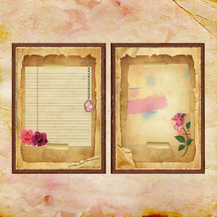 A Touch of Pink Junk Journal Page