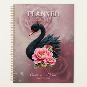 A touch of rose and swan's glow. planner