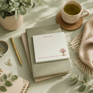 A touch of sage inspirational Cherry Blossom Post-it Notes