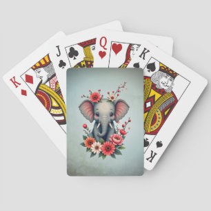 A touch of summer: The baby elephant  Playing Cards