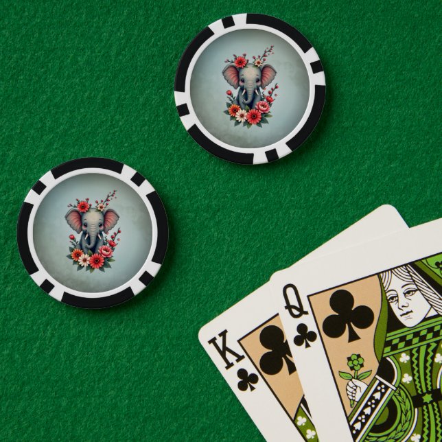 A touch of summer: The baby elephant Poker Chips (Poker Table (Double))