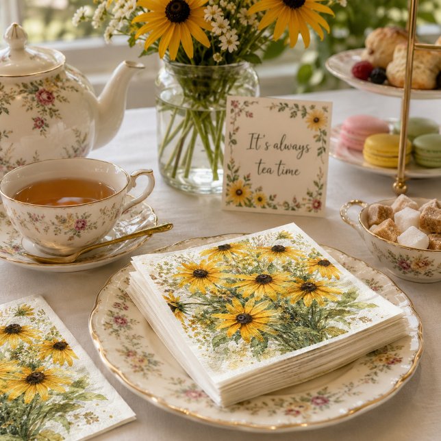 A touch of sunshine sunflower  napkin (Creator Uploaded)