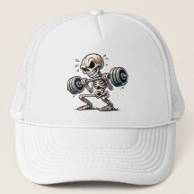 A tough skeleton working out
