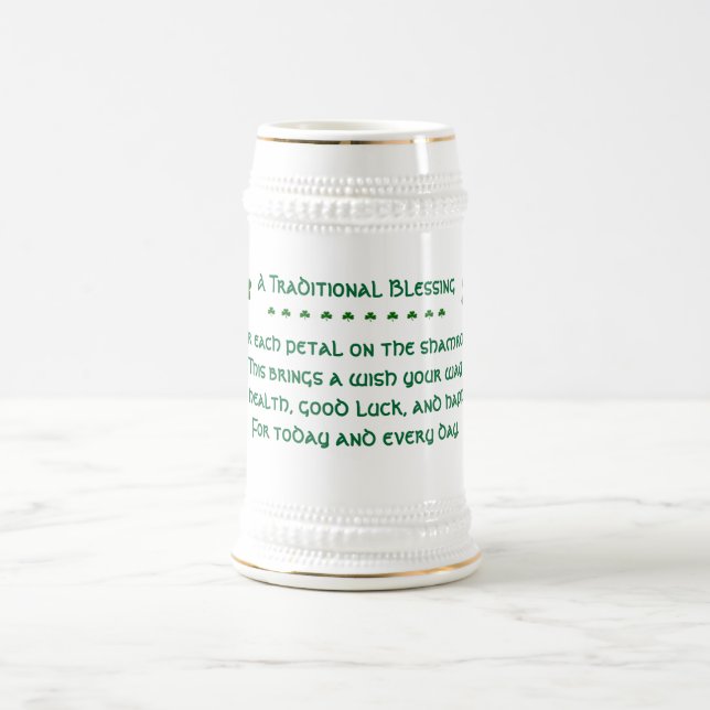 A Traditional Irish Blessing/St.Patrick's Day Beer Stein (Center)