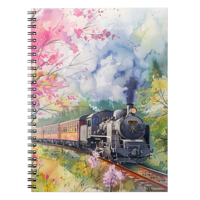 A Train in Springtime Notebook (Front)