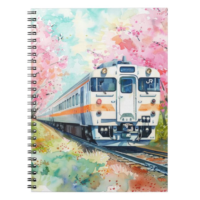 A Train in Springtime Notebook (Front)