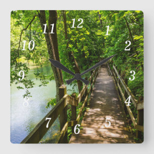 A Tranquil Hike Wall Clock