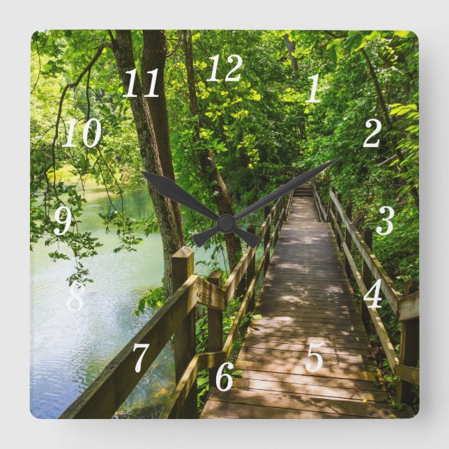 A Tranquil Hike Wall Clock (Front)