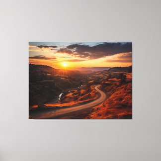 A Tranquil Trail Realism Painting - Digital Canvas Print