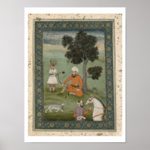 A Trans-Oxonian nobleman seated beneath a tree, fr Poster