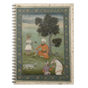 A Trans-Oxonian nobleman seated beneath a tree, fr Spiral Notebook