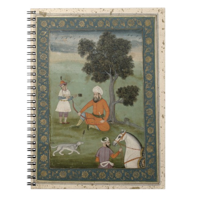 A Trans-Oxonian nobleman seated beneath a tree, fr Spiral Notebook (Front)