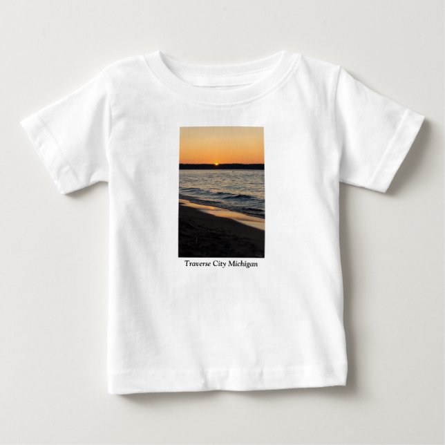 A Traverse Sunset Baby T-Shirt (Front)