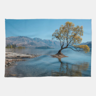 A Tree in a Lake Tea Towel