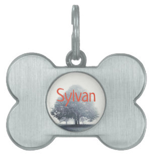 A Tree in Fog for Silvan Pet ID Tag