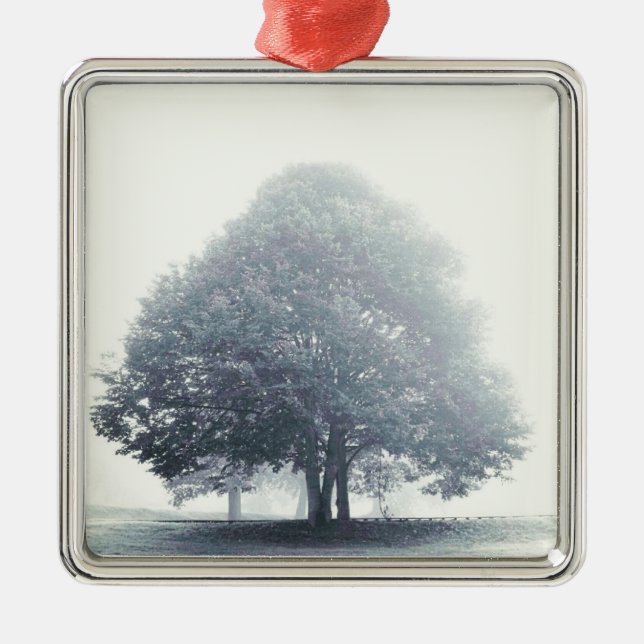 A Tree in Fog Metal Tree Decoration (Front)
