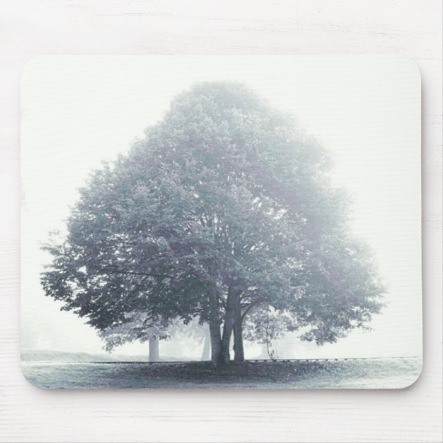 A Tree in Fog Mouse Pad (Front)