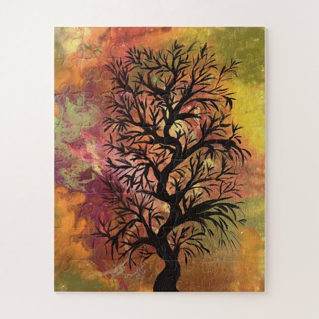 A Tree in the Storm  Jigsaw Puzzle (Vertical)