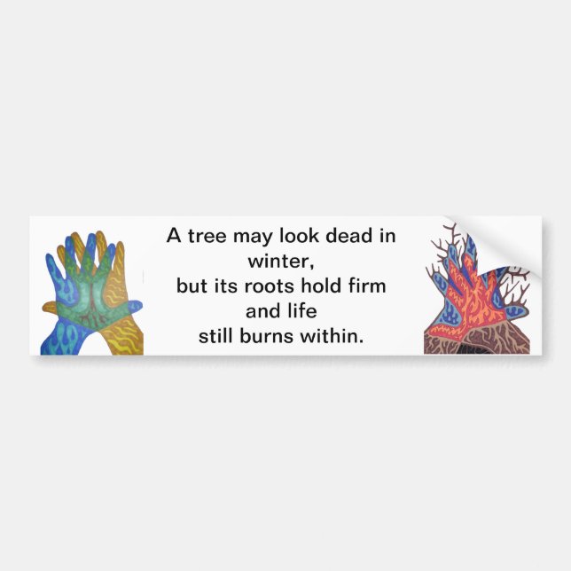 A Tree in Winter Bumper Sticker (Front)