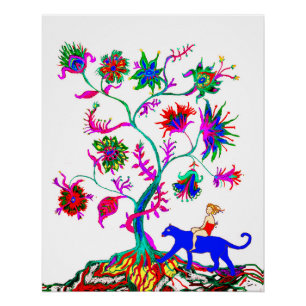A tree of life and a girl poster