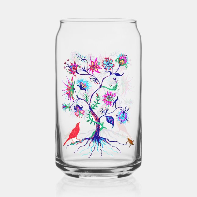 A tree of life can glass (Front)