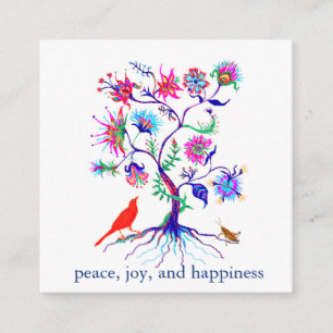 A tree of life enclosure card