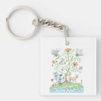 A tree of life key ring