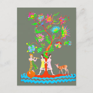 A tree of life postcard