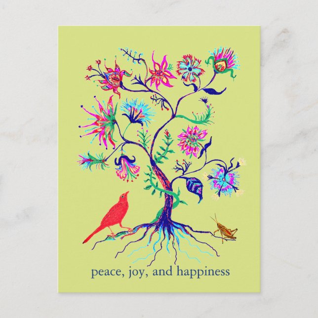A tree of life postcard (Front)