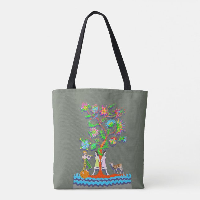 A tree of life tote bag (Back)