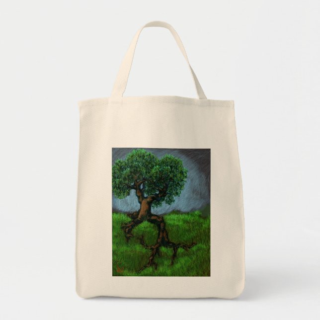 A Tree on a Hill Tote Bag (Front)