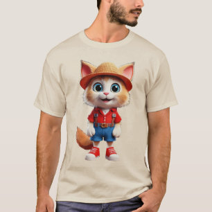 A trendy dressing cat graphic  T-Shirt