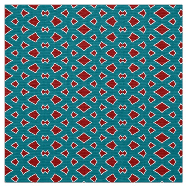 A trendy green & maroon fabric pattern design  (Swatch)