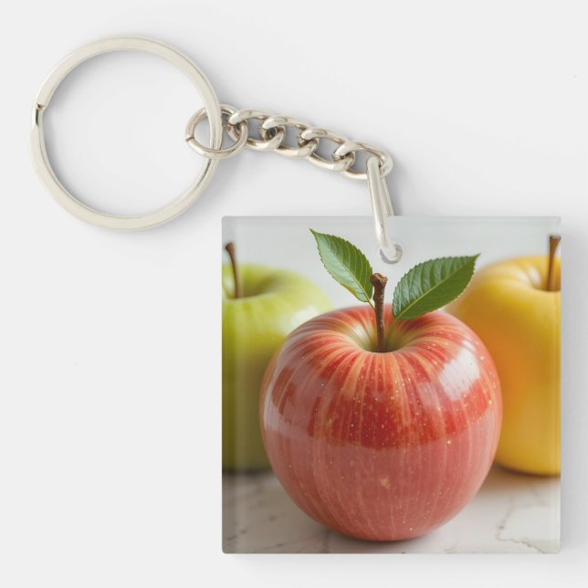 A Trio of Apples Key Ring (Front)