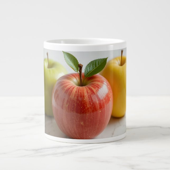 A Trio of Apples Large Coffee Mug (Front)