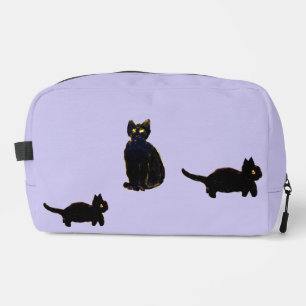 A trio of Cute Black Cats Dopp Kit