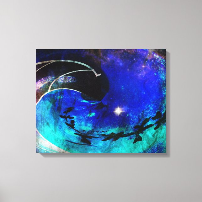 A Trip Into The Wormhole Canvas Print (Front)