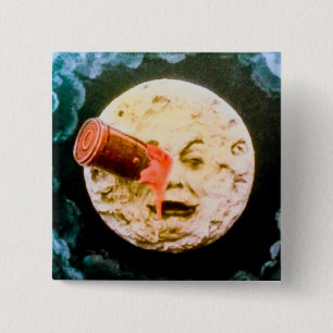 A Trip to the Moon 15 Cm Square Badge