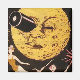 A Trip to The Moon Movie Poster Magnet